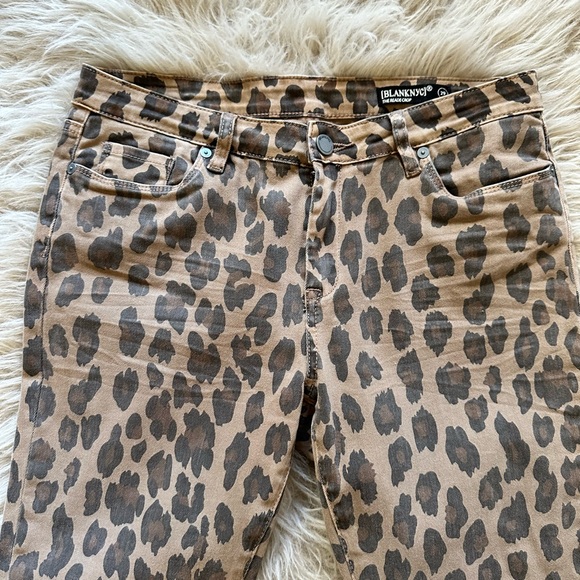 BLANK NYC THE READE CROP CHEETAH PRINT SKINNY JEAN - Picture 8 of 8